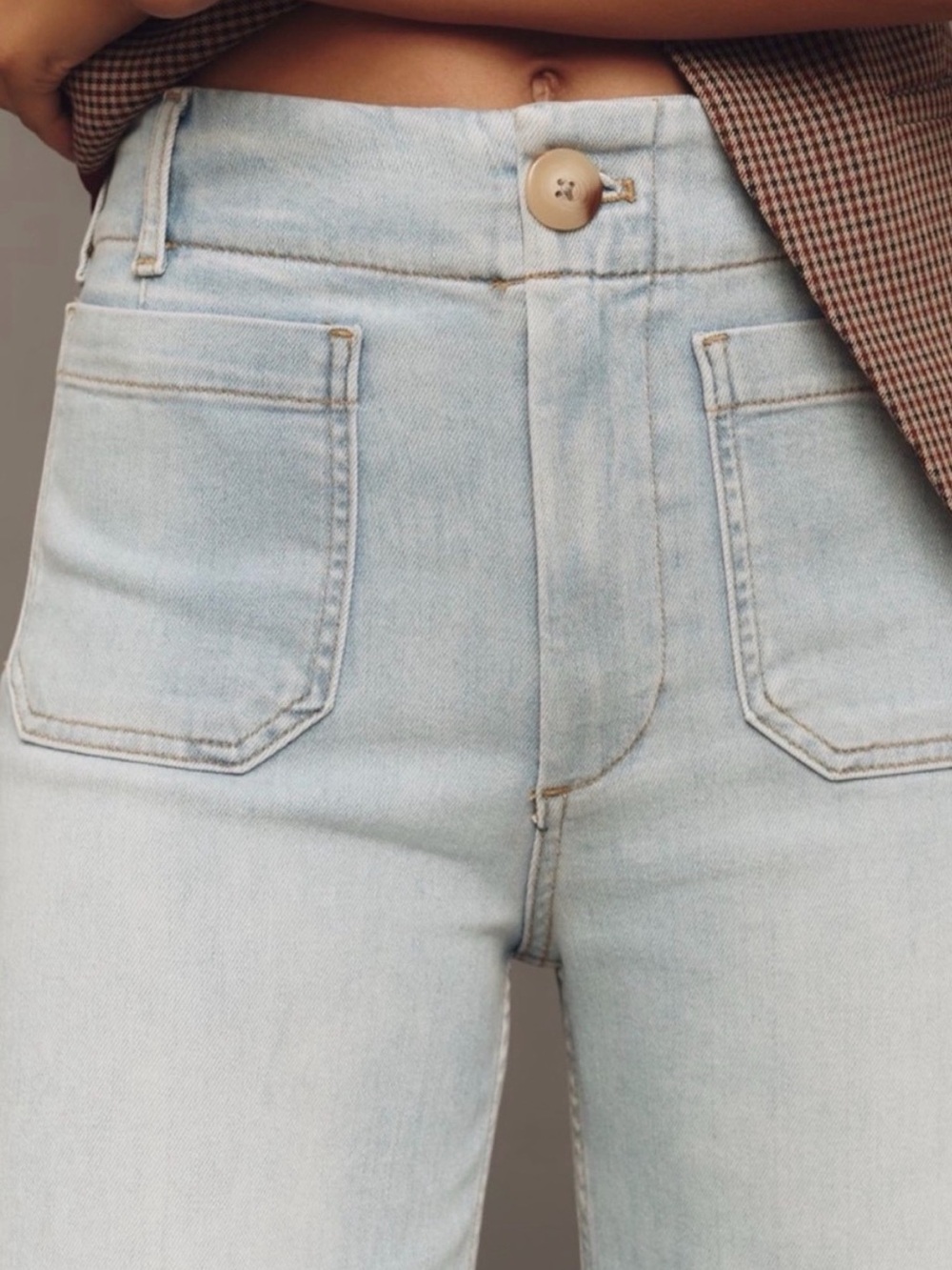 EUC Maeve Colette High-Rise Wide-
Leg Cropped Jeans color Korat Wash - Picture 3 of 10